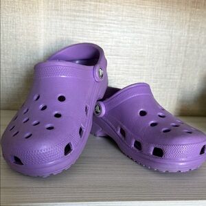 Purple Crocs